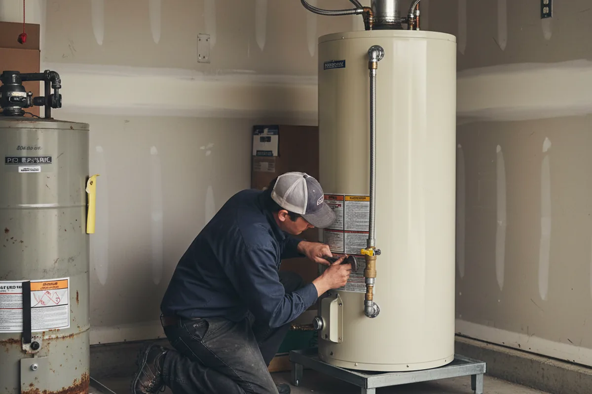 Water heater and shutoff valve replacement in Murray City