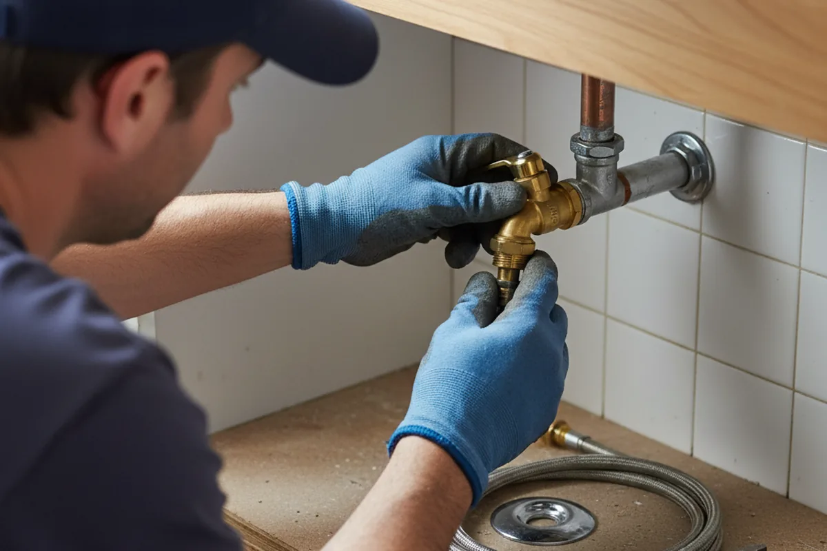 Shutoff valve and fitting work during Faucet and Fixture Repair in Murray City